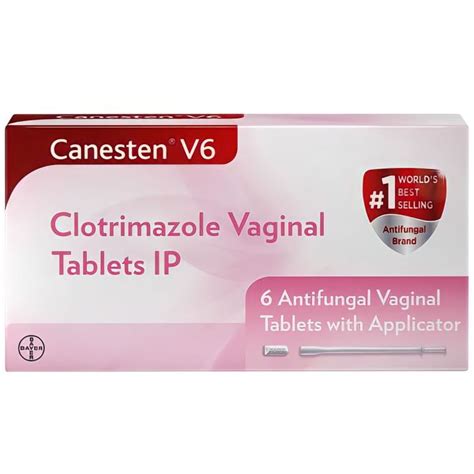 Canesten V Clotrimazole Vaginal Tablets Antifungal Vaginal Tablet With