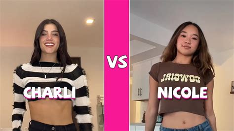 Charli Damelio Vs Nicole Laeno Tiktok Dances Compilation Youtube