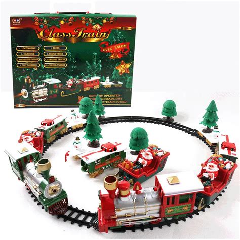 Train Électrique de Noël pour Enfant Jouet pour Cadeau de Nouvel An