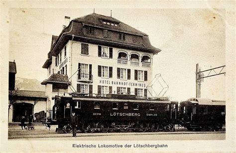 Spiez Bahnhof Hotel Terminus Elektr L Tschbergbahn Kaufen Auf