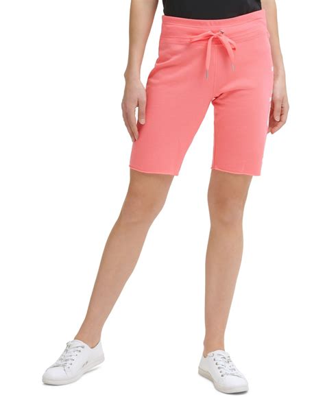 Calvin Klein Performance Womens Logo Bermuda Shorts Energy In 2021