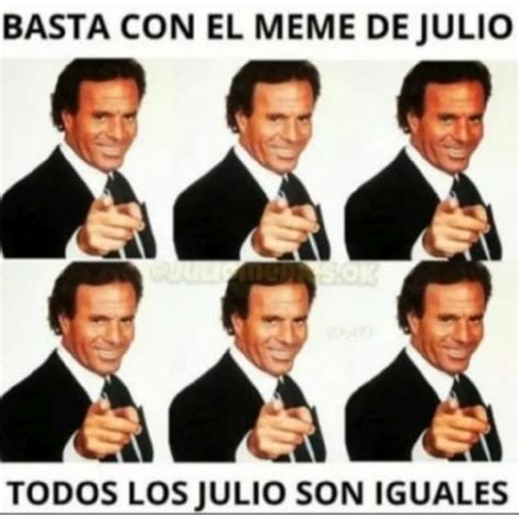 Los Memes De Julio Iglesias Que Anuncian La Llegada Del Sétimo Mes Del Año Infobae