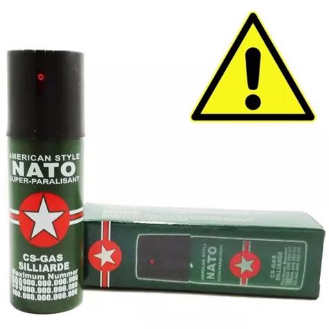 Gas Pimienta Grande Nato Alemán Defensa Personal Aerosol