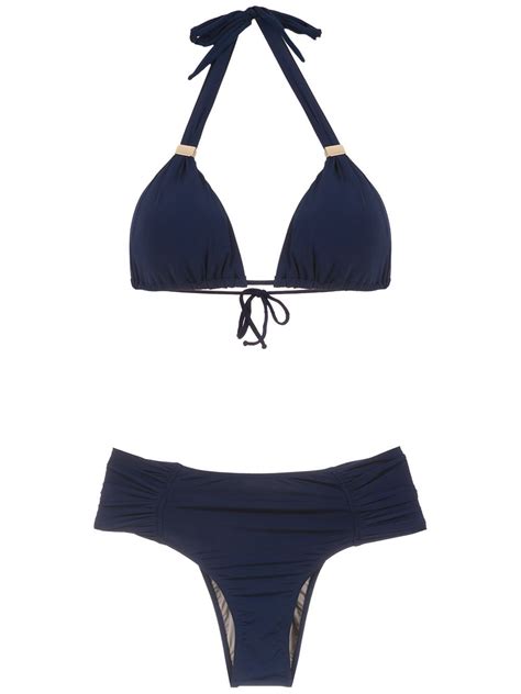 Buy BRIGITTE Embellished Bikini Set Blue At Off Editorialist