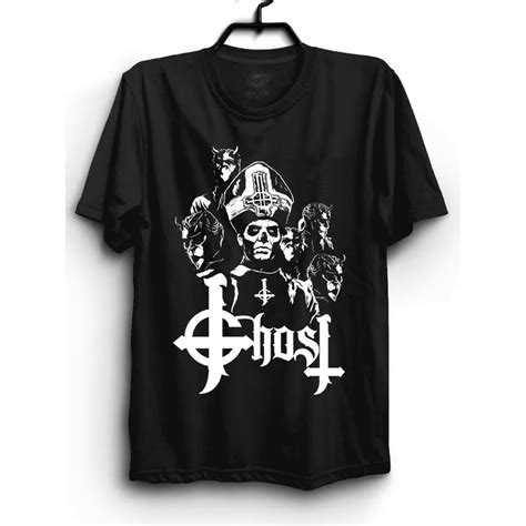 Camiseta Banda Metal Heavy Metal Rock Ghost Algod O Escorrega O