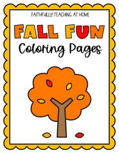 Free Fall Color By Number Coloring Pages Faithfully Teaching At Home