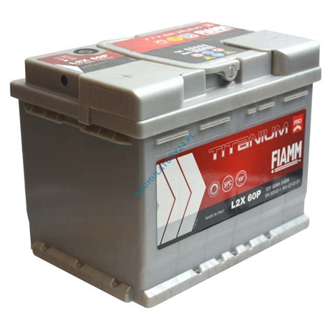 FIAMM TITANIUM PRO L2X60P 12V 60Ah 540A L L2 X60 P