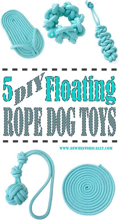 5 DIY Floating Rope Dog Toys - Sew Historically