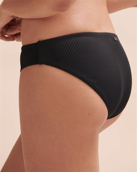 ROXY RIB ROXY LOVE Hipster Bikini Bottom Black Bikini Village