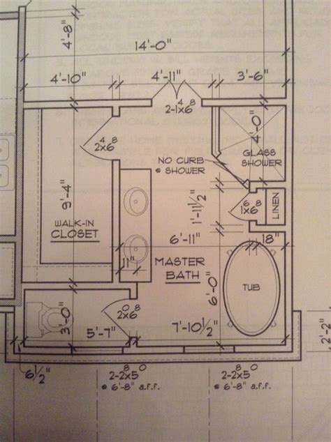 Master Bath layout