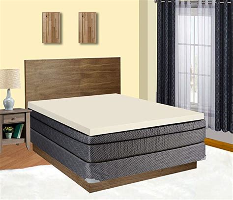 Continal Sleep High Density 2-inch Foam Mattress Topper, Adds Comfort ...