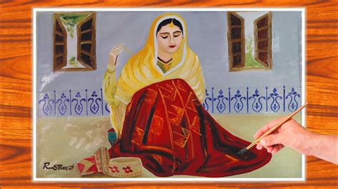 Stitching Clothes In Punjabi Culture Painting Art By Ropri YouTube