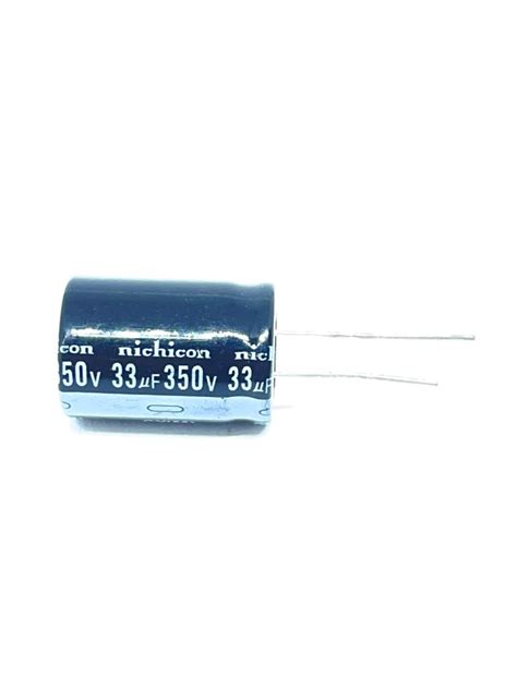 KIT 05 PEÇAS CAPACITOR ELETROLITICO 33UF 350V RADIAL 105ºC