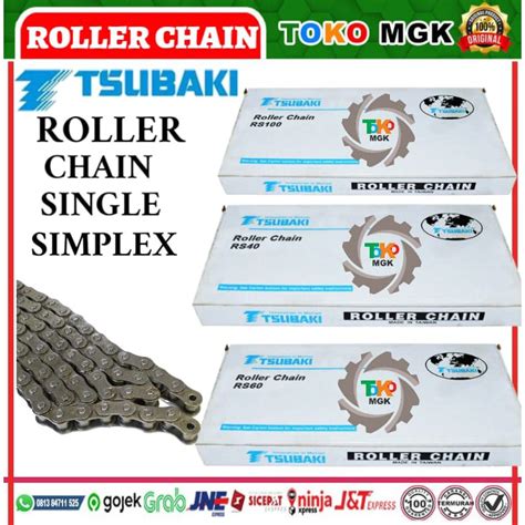 Jual TSUBAKI ROLLER CHAIN RS 100 1 SINGLE ORIGINAL MADE IN JAPAN