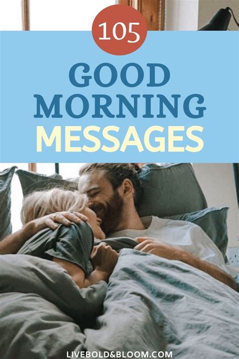 A Man And Woman Laying In Bed With Text Overlay Reading 10 Good Morning