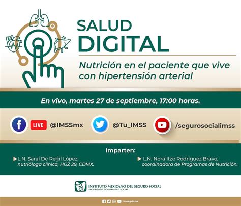 IMSS on Twitter RT Tu IMSS Te esperamos en la sesión en vivo de