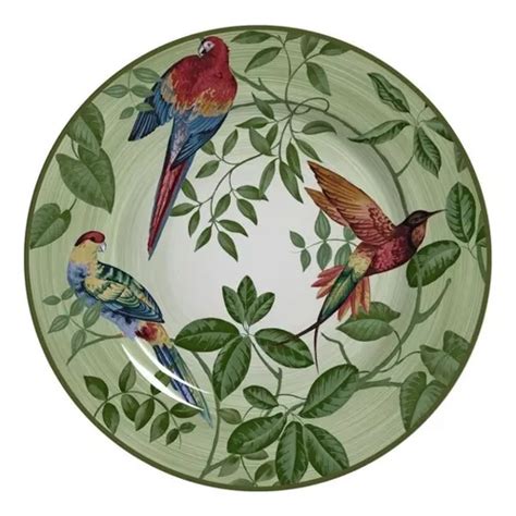 Plato Decorativo Sweet Home Prato De Parede Decorativo Aves De Ceramica