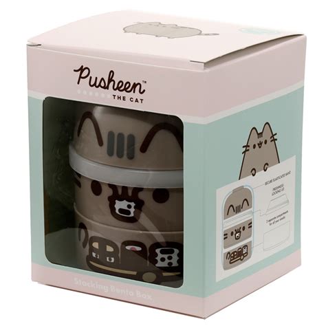 Bento Round Stacked Lunch Box Pusheen The Cat 19116 Puckator