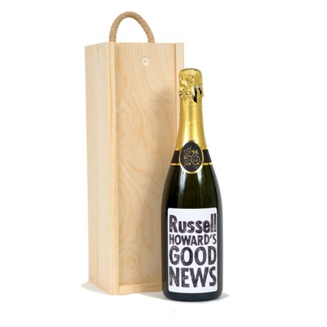 Corporate Branded Prosecco In Wooden Presentation Box