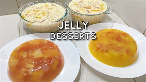 Jelly Desserts Gulaman Desserts Youtube