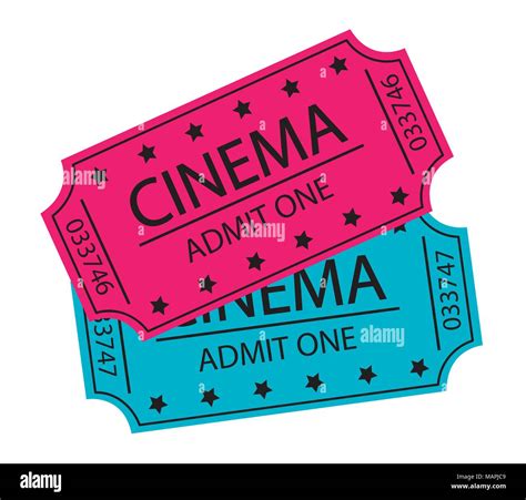 Entradas De Cine Ilustraci N Vectorial Imagen Vector De Stock Alamy