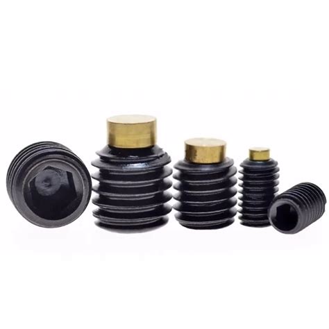 M M Carbon Steel Black Oxide Hex Socket Plastic Soft Rubber Nylon