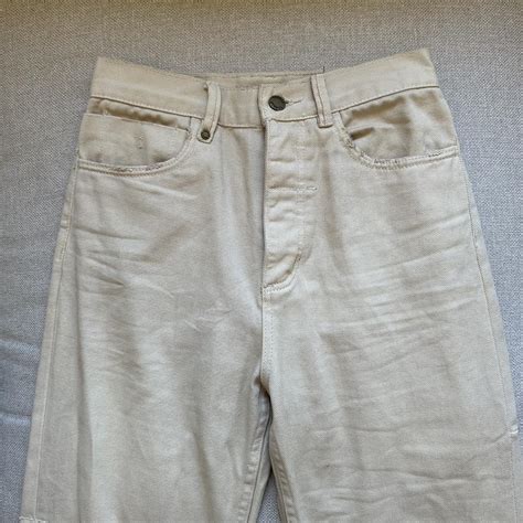 THRILLS Nude Denim Jeans Distressed Worn Look Only Depop