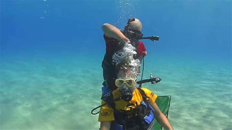 First Underwater Haircut In Greece Extended Version Youtube