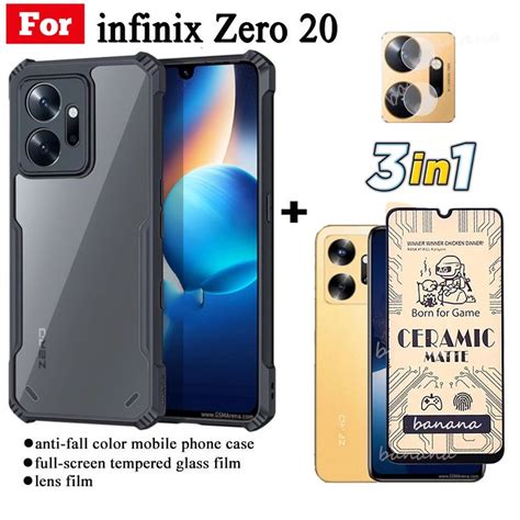 in เคสโทรศพทกนกระแทก สาหรบ infinix Zero Hot play s i ฟลมฝาเซรามก ฟลม