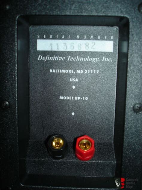 Definitive Technology BP-10 Bipolar Speakers--EXCELLENT Photo #605051 ...
