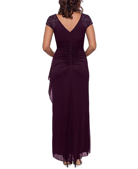 Xscape Embellished Sleeve Gown Macys