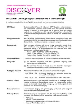 Starsurg Discover Summary Protocol Pdf