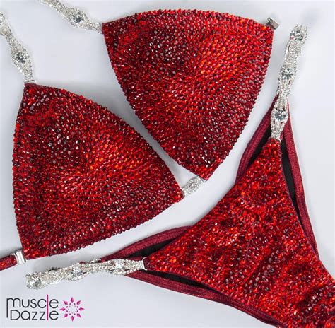 Ruby Red Competition Bikini CB Etsy