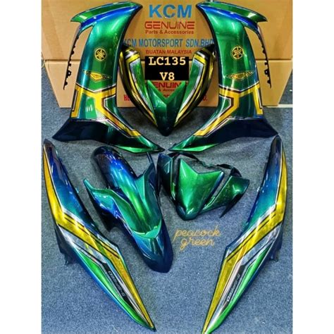 COVERSET YAMAHA LC 135 V1 V2 V3 V4 V6 V8 CHROME Shopee Malaysia