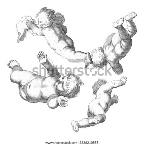 Four Naked Babies Over Royalty Free Licensable Stock Illustrations Drawings Shutterstock