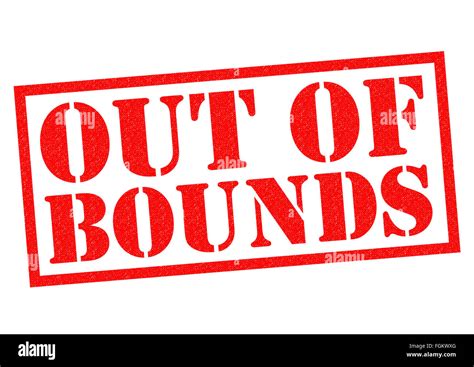 Out of bounds area Cut Out Stock Images & Pictures - Alamy