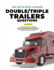 55 Most Common Cdl Double Triple Trailers Questions Pdf THE TOP 55