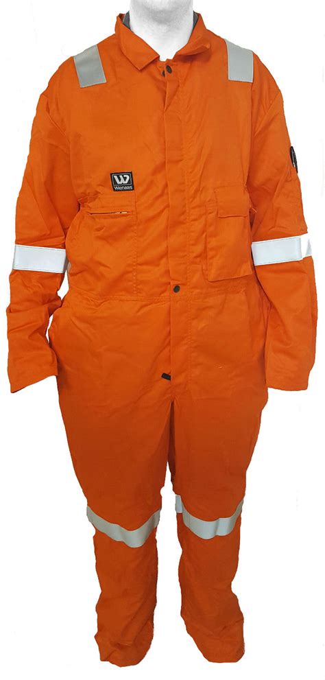 Wenaas Delta C Fr Nomex Fire Resistant Hi Vis Orange With Hv Tape Fr C
