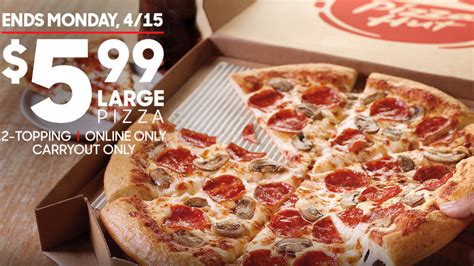 Pizza Hut Large 2 Topping Pizza For 5 99 Southern Savers