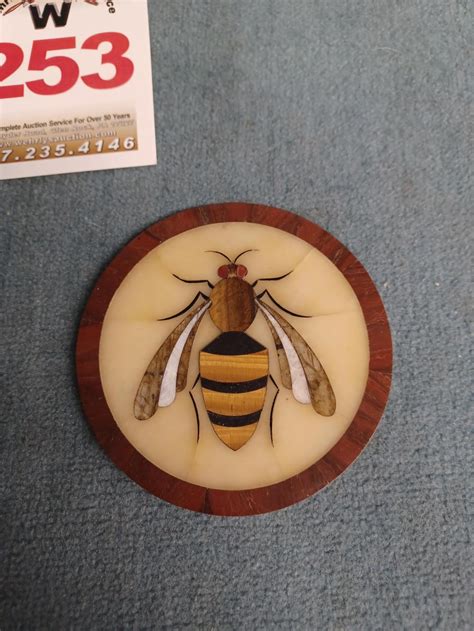 Bid Now Inlaid Bee Bee Etched In Rock December 2 0122 9 00 AM EST