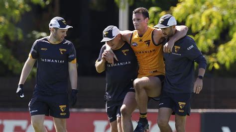 Afl Hawthorn Hawks Injuries At Intraclub Match James Blank Acl