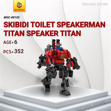 Skibidi Toilet Speakerman Titan Speaker Titan MOC Factory 89155 ...