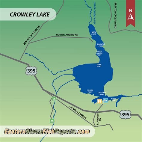 Crowley Lake Fish Reports And Map