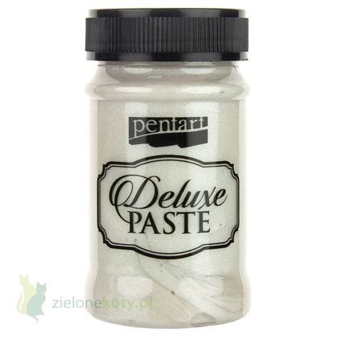 Pasta brokatowa Pentart Deluxe Paste 100ml perła ZieloneKoty pl