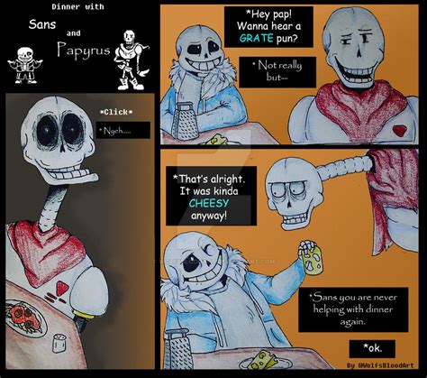 Undertale Comic: Dinner with Sans and Papyrus by WolfsBloodArt on ...