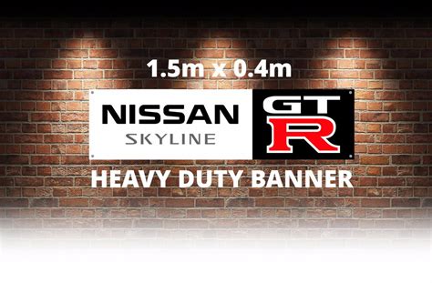 Nissan Skyline Gtr Pvc Workshop Garage Banner Graphitex