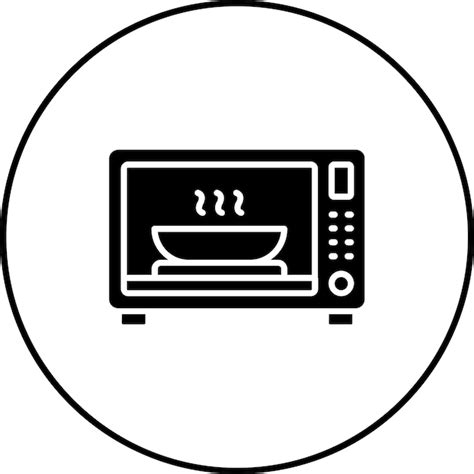 Icono Del Horno De Microondas Vector Premium