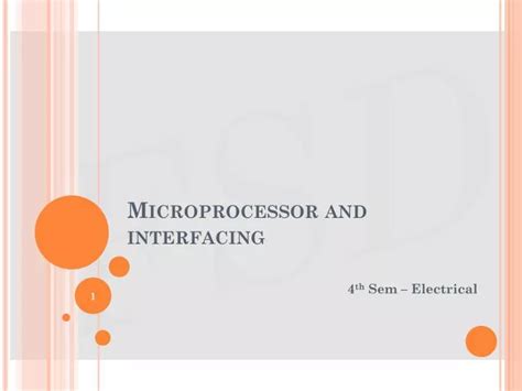 Ppt Microprocessor And Interfacing Powerpoint Presentation Free