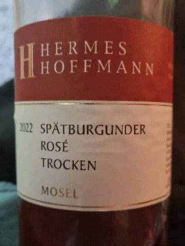 Hermes Hoffmann Sp Tburgunder Ros Trocken Vivino Us