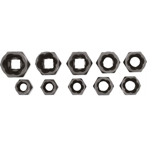 Extractor Para Tuercas Barridas 8 - 19Mm 10 Pcs